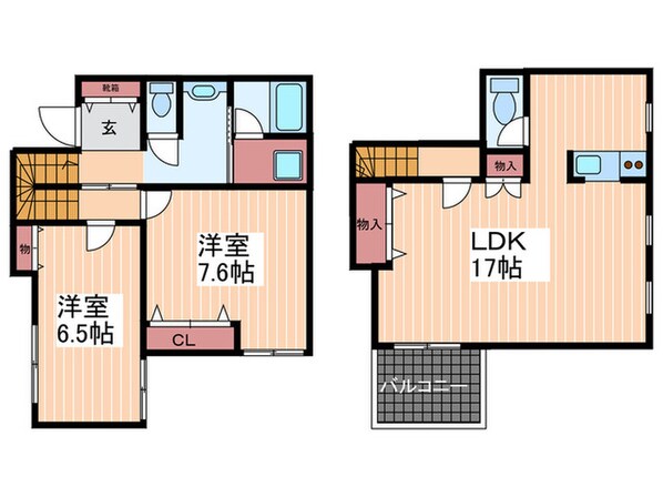 ライトコート矢賀の物件間取画像